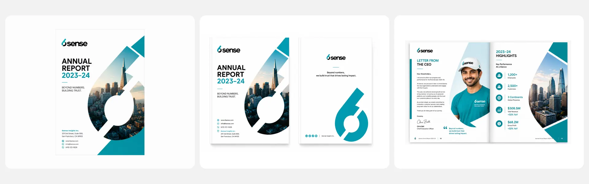 Corporate branding agency designing annual reports with impactful infographics and premium visual storytelling